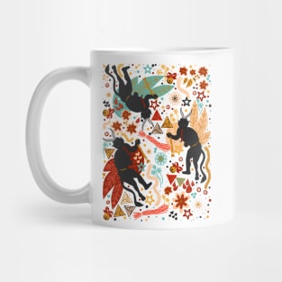 Krampus Retro Christmas Demon Mug